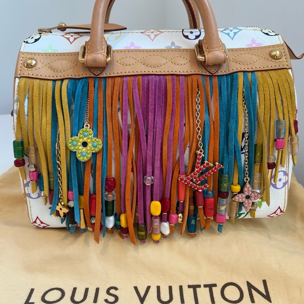 Louis Vuitton Multicolor Fringe Satchel